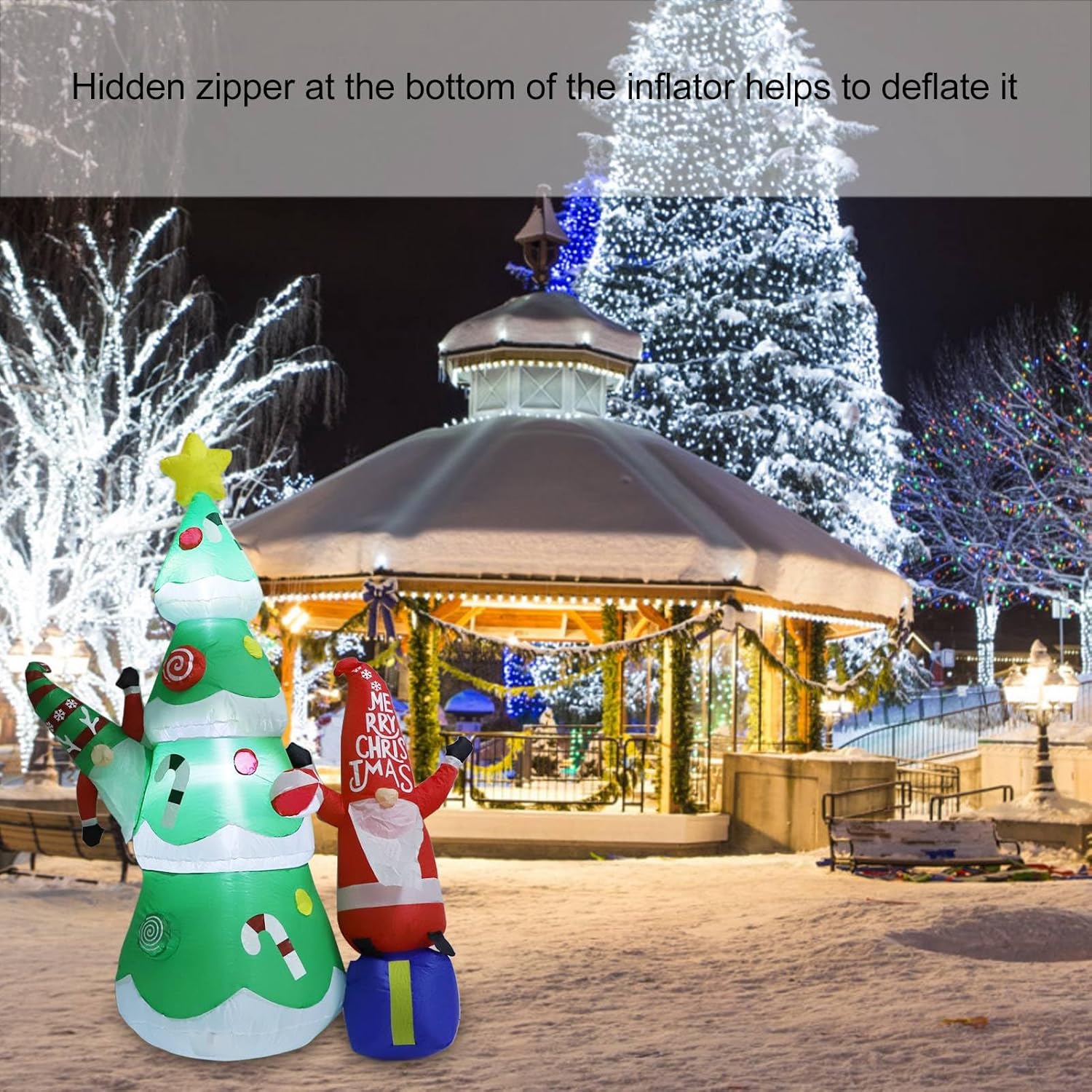 Vista 2 de Inflable De Decoración De Navidad - DISEÑO: PAPANOELCONTRINEO